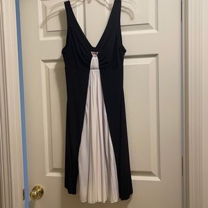 Black and white tank dress